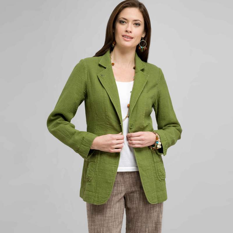 Relaxed Fit Jacket, dk sprout & toast, large