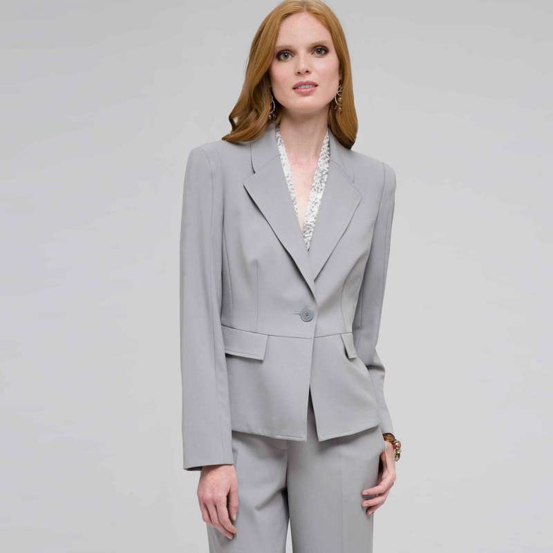 1 Button Jacket, Slate, large