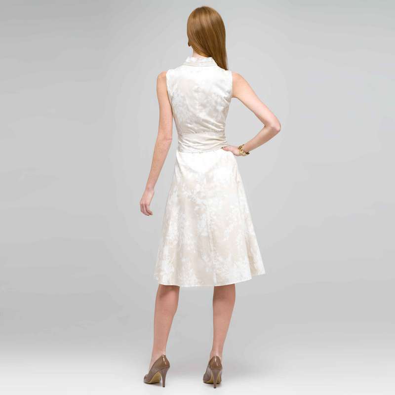 Neutral Floral Dress, Dark Stone, large